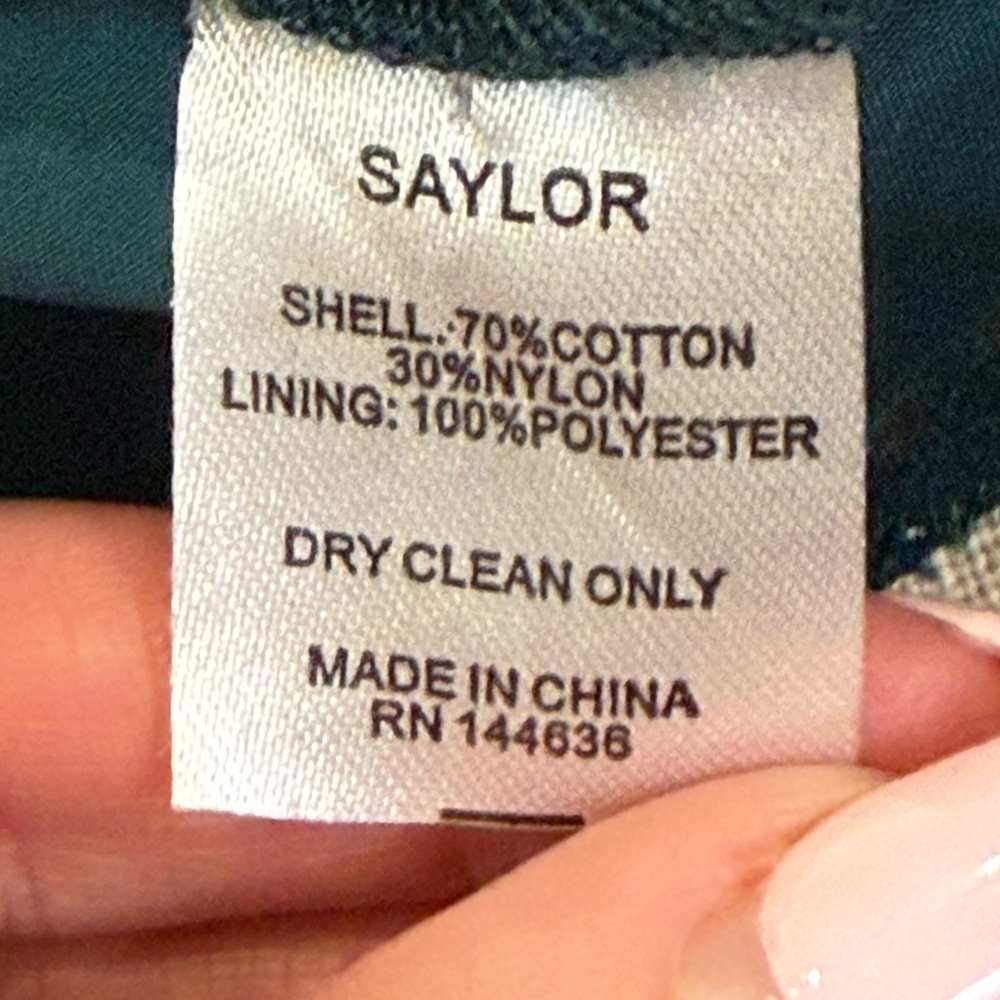 SAYLOR Emerald Green Lace Mini Dress - Picture 9 of 9